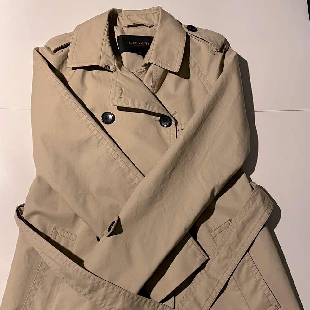 Coach Trench Coat Beige Size S
